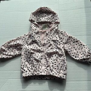 Pink Leopard Hooded Zip Lightweight Jacket – Girls 6-9M